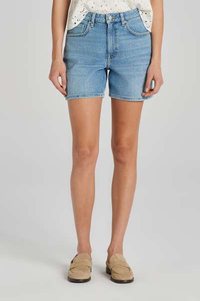 RÖVIDNADRÁG GANT REG DENIM SHORTS SEMI LIGHT BLUE WORN IN