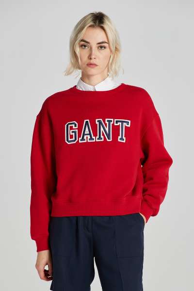 MEEGÍTŐ FESŐ GANT OGO C-NECK SWEAT RUBY RED