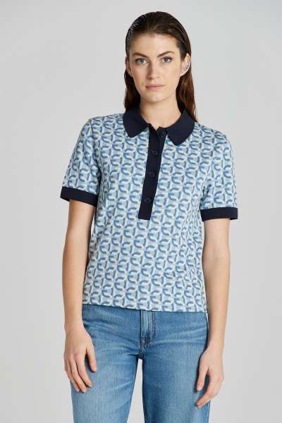 PÓÓ GANT G-PATTERN JAQUARD SS POO DOVE BUE