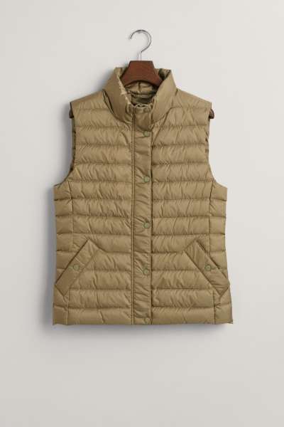 ELLÉNY GANT LIGHT DOWN VEST DRIED CLAY