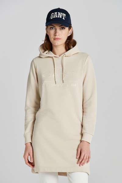 MELEGÍTŐ RUHA GANT REG TONAL SHIELD DRESS SOFT OAT