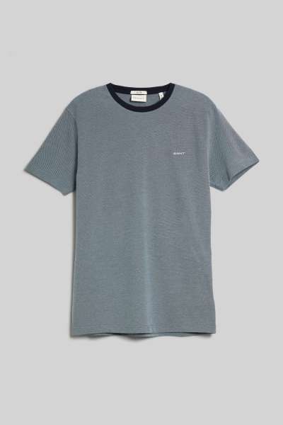 PÓLÓ GANT 4-COL OXFORD SLI SS T-SHIRT DUSTY BLUE SEA