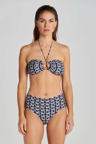 FÜRDŐRUHA GANT G PATTERN BANDEAU FELSŐ RÉSZ EVENING BLUE