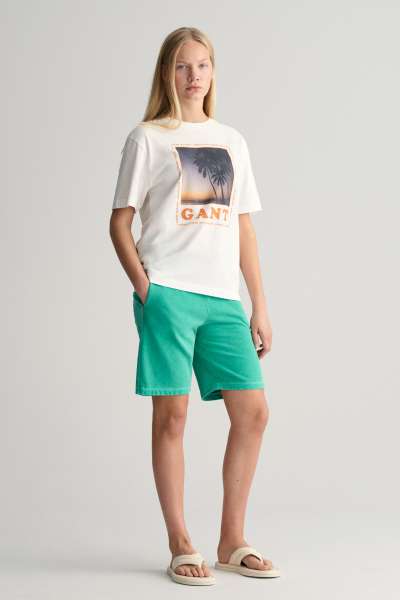 TRÉNINGRUHA RÖVIDNADRÁG GANT SUNFADED SWEAT SHORTS DEEP POOL