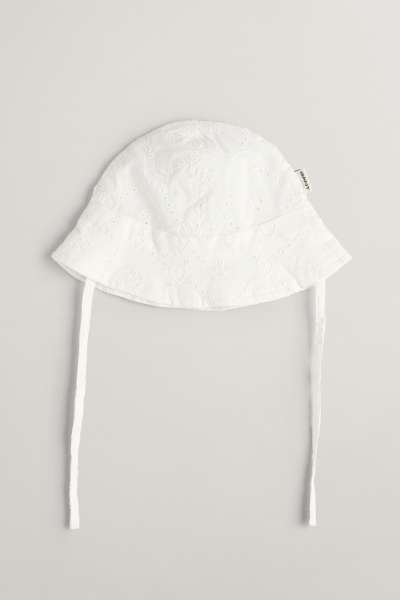 KALAP GANT BRODERIE ANGLAISE SUN HAT WHITE