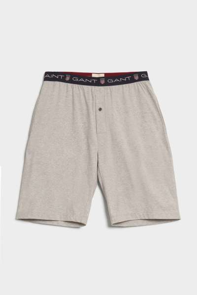 PIZAMA RÖVIDNADRÁG GANT HIELD PAJAMA HORT LIGHT GREY MELANGE