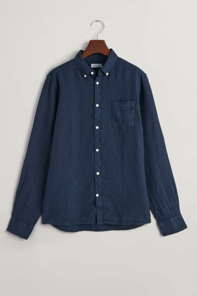 ING GANT REG. LINEN LS BD SHIRT MARINE