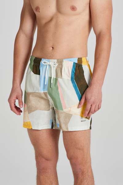 FÜRDŐRUHA GANT ART PRINT SWIM SHORTS MEDA YEOW