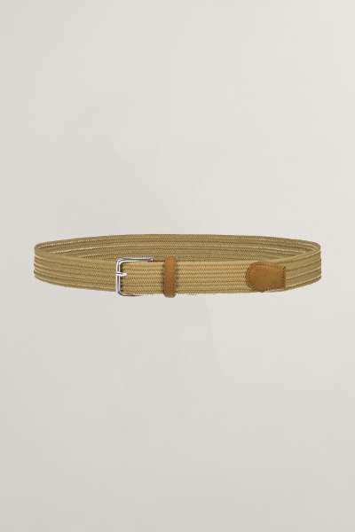 ÖV GANT ELASTIC NATURAL LOOK BELT WHEAT BEIGE