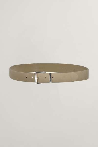 ÖV GANT LOGO SUEDE BELT CONCRETE BEIGE