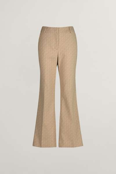 NADRÁG GANT MONOGRAM JACQUARD PANTS DARK KHAKI