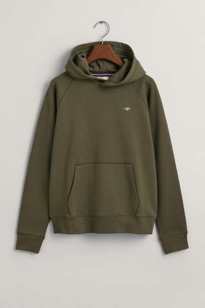 MELEGÍTŐ FELSŐ GANT SHIELD HOODIE JUNIPER GREEN