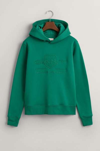 MELEGÍTŐ FELSŐ GANT TONAL AS HOODIE WILD GREEN