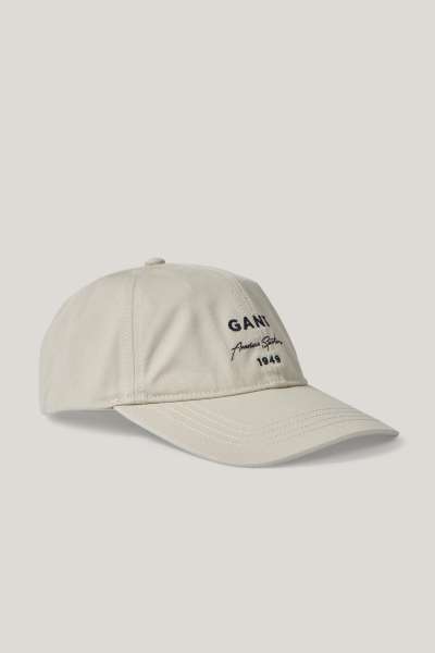 SAPKA 7-16 ÉVES GANT GRAPHIC SCRIPT COTTON TWILL CAP SOFT OAT