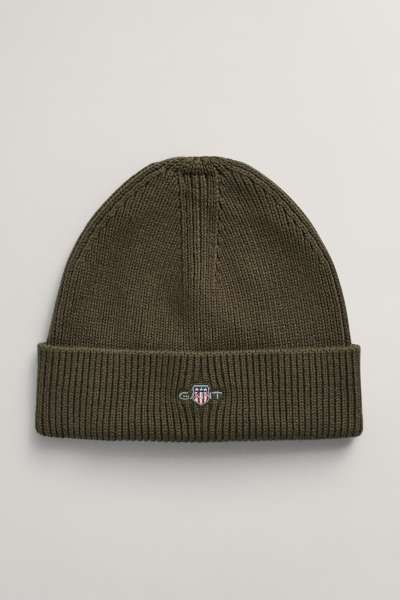SAPKA 7-16 ÉVES GANT SHIELD COTTON BEANIE JUNIPER GREEN