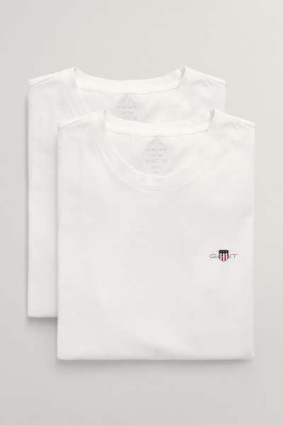 ALSÓNEMŰ GANT C-NECK T-SHIRT 2-PACK WHITE