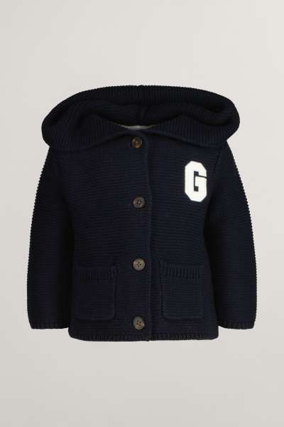 KARDIGÁN GANT KNITTED CARDIGAN EVENING BLUE