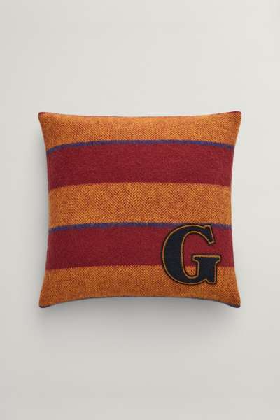 DÍSZPÁRNAHUZAT GANT VARSITY STRIPE CUSHION 50X50 PLUMPED RED
