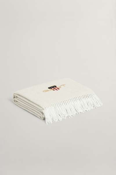 TAKARÓ GANT ARCHIVE SHIELD THROW 130X180 PUTTY