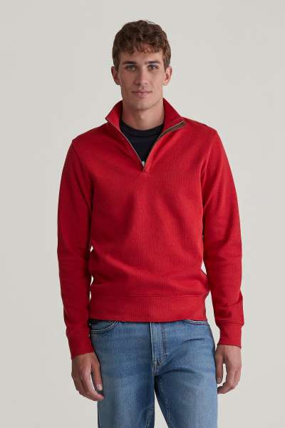 ELEGÍTŐ FELSŐ GANT SACKER RIB HALF ZIP DRAGON RED