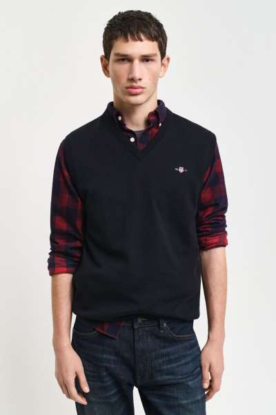 MELLÉNY GANT CLAIC COTTON LIPOVER BLACK