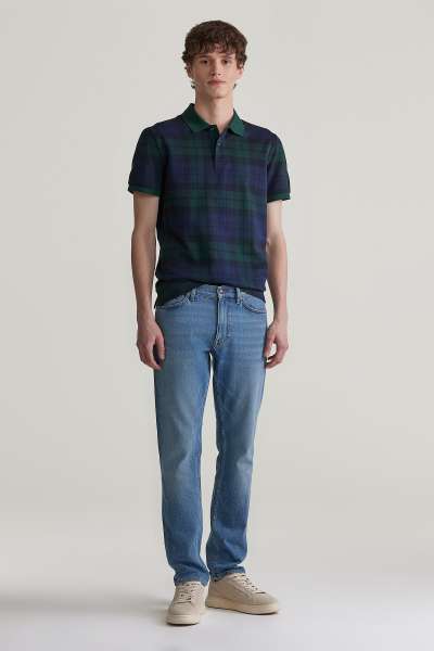 FARMER GANT SLIM JEANS MID BLUE WORN IN