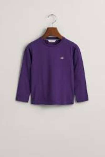 PÓLÓ GANT SHIELD LS T-SHIRT PANSY PURPLE