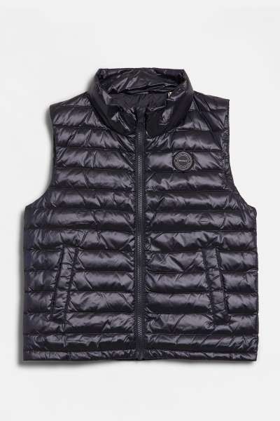 MELLÉNY GANT SHINY LIGHT PADDED DOWN VEST BLACK
