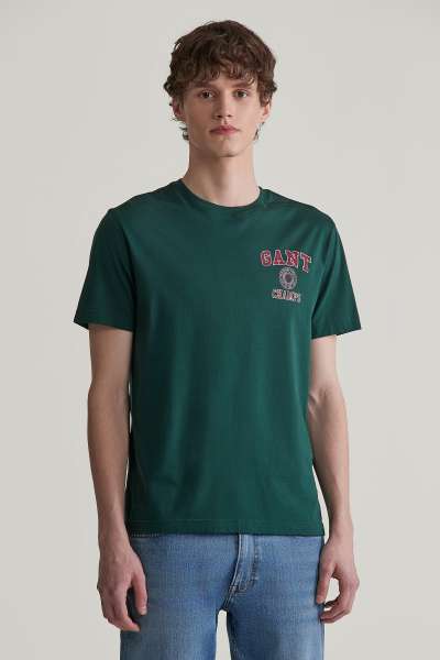 PÓLÓ GANT CRET GRAPHIC THIRT TARTAN GREEN