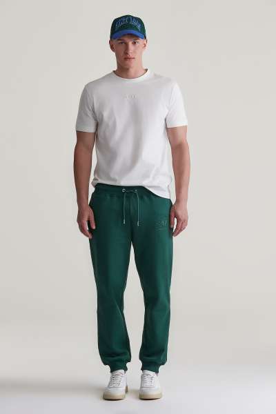 TRÉNINGNADRÁG GANT REG TONAL SHIELD SWEATPANTS TARTAN GREEN