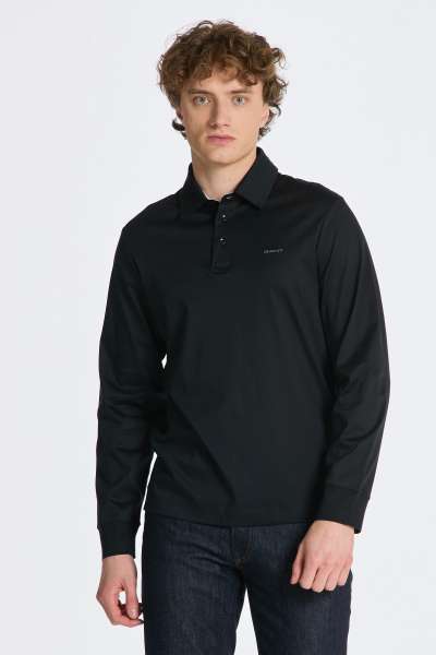 PÓLÓ GANT ERCERIZED LS JERSEY RUGGER BLACK