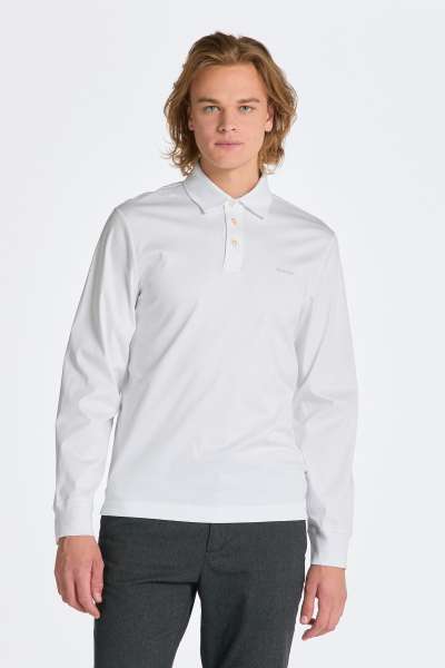 PÓLÓ GANT ERCERIZED LS JERSEY RUGGER WHITE