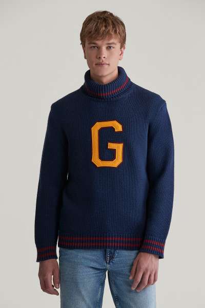 GARBÓ GANT SEASONAL G TURTLENECK EVENING BLUE