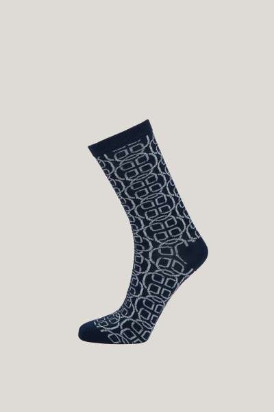 ZOKNI GANT MONOGRAM SOCKS EVENING BLUE