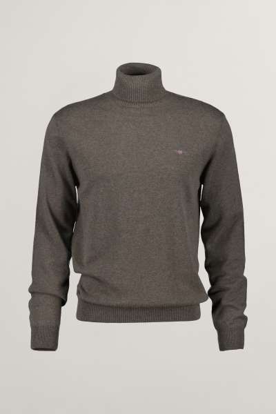 GARBÓ GANT CTN/WO ROLLNECK DARK HAZELNUT MELANGE