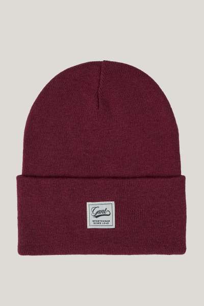 SAPKA GANT DOUBLE LAYERED BEANIE WINE RED