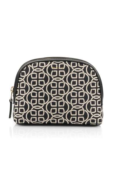 KOZMETIKAI TÁSKA GANT G PATTERN FABRIC MAKE UP BAG BLACK