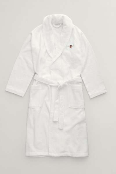 FÜRDŐKÖPENY GANT ARCHIVE SHIED TERRY ROBE WHITE