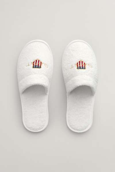 OTTHONI CIPŐ GANT ARCHIVE SHIELD TERRY SLIPPERS WHITE