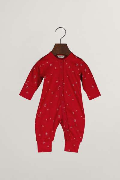 PIZSAMA GANT STAR AND G PRINTED PAJAMA RUBY RED