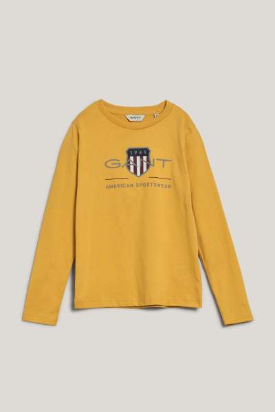 PÓLÓ GANT ARCHIVE SHIELD LS T-SHIRT FADED SUNSET