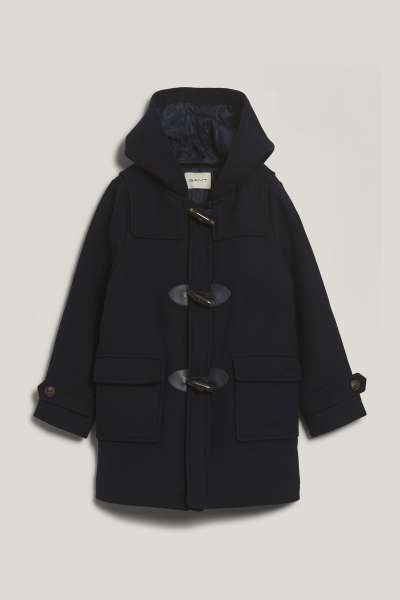 KABÁT GANT WOOL DUFFEL EVENING BLUE