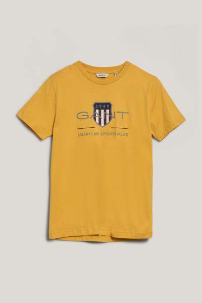 PÓLÓ GANT ARCHIVE SHIELD SS T-SHIRT FADED SUNSET
