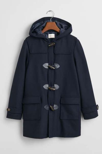 KABÁT GANT WOOL DUFFEL EVENING BLUE