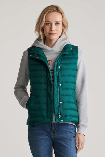 MELLÉNY GANT LIGHT DOWN VEST DEEP FOREST