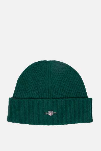 SAPKA 7-16 ÉVES GANT SHIELD WOOL BEANIE DEEP FOREST