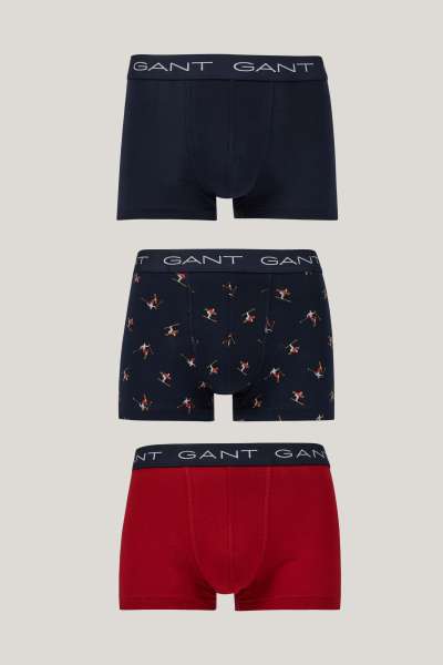 ALÓNEMŰ GANT KIER PRINT TRUNK 3-PACK GB EVENING BLUE