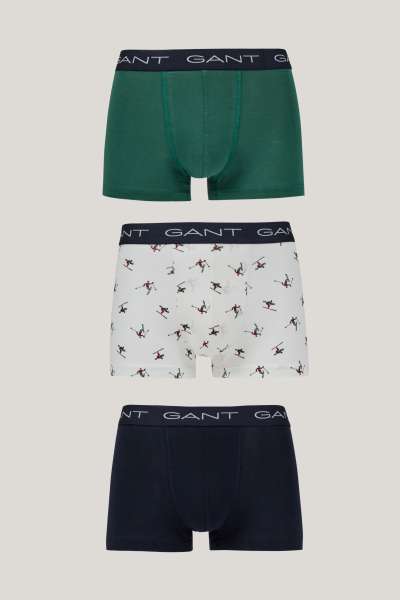 ALSÓNEMŰ GANT SKIER PRINT TRUNK 3-PACK GB WHITE