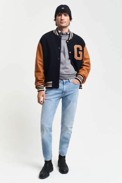 FARMER GANT EXTRA SLIM ACTIVE RECOVER JEANS SEMI LIGHT BLUE WORN IN