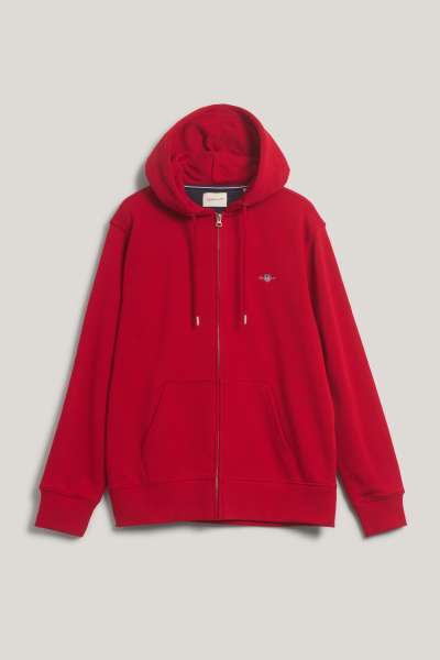 ELEGÍTŐFELSŐ GANT REG SHIELD FULL ZIP HOODIE RUBY RED